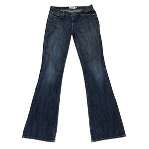 Abercrombie & Fitch Jeans Womens 4 Long Blue Madison Flare Stretch Boho *READ*